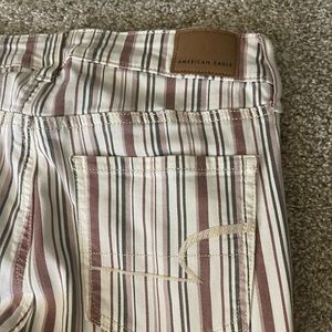 American Eagle Next Level Stretch High Rise Jeans Striped